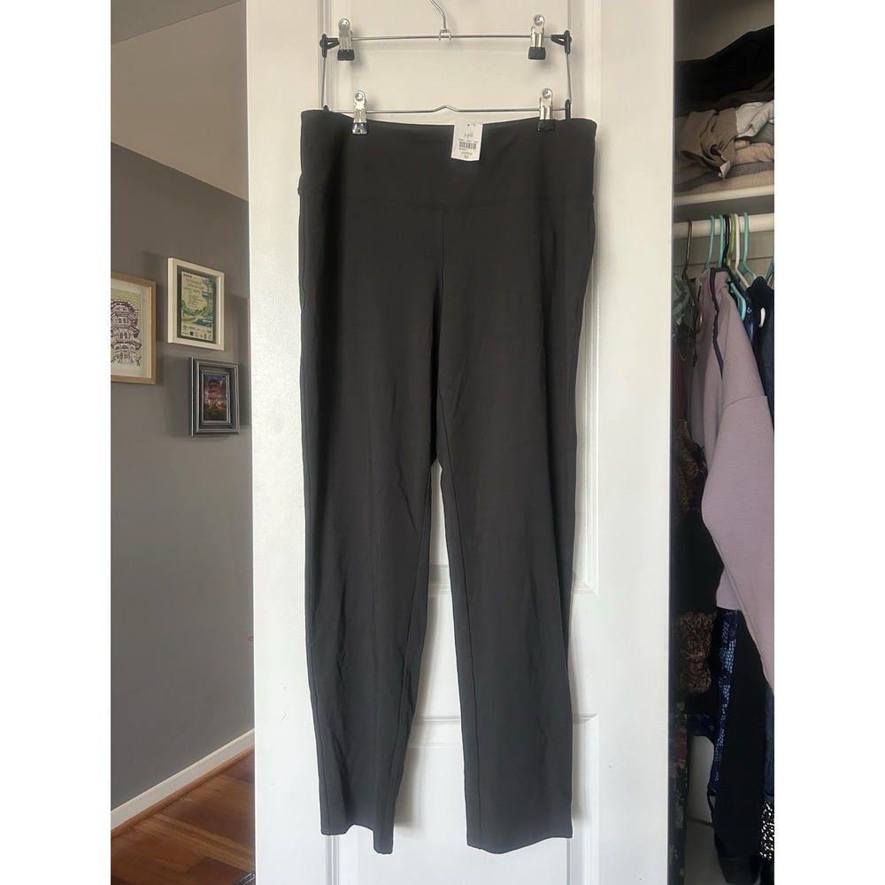 NWT J. Jill Wearever Collection Smooth Fit Slim Leg Ankle Pants Medium Licorice